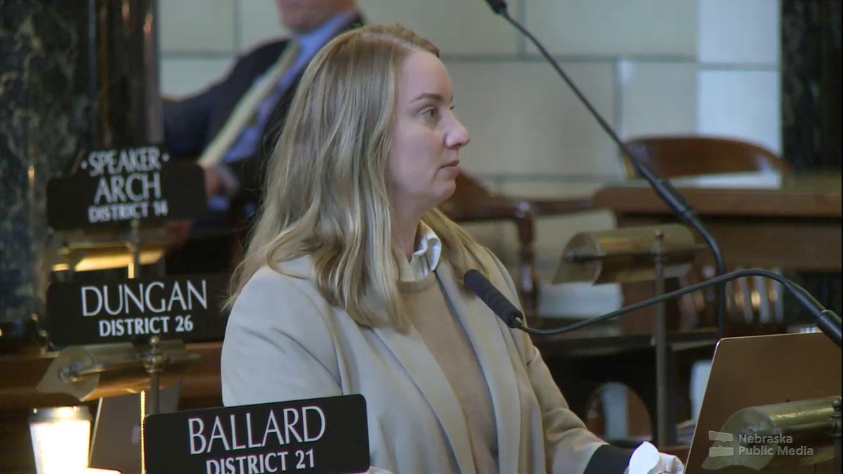 Nebraska State Sen. Megan Hunt says the Legislature has been debased by support for legislation prohibiting medical treatment to help young people transition from one gender to another.