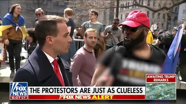 People were protesting Donald Trump outside the courthouse today but do they even know WHY? Johnny finds out #FoxNews
