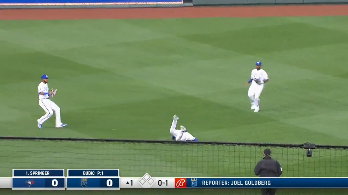 Bobby Witt Jr. went out to CENTER FIELD to make that catch! 😱