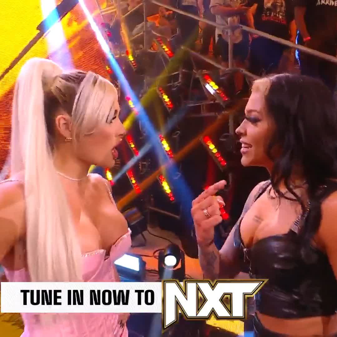 😱😱😱 @CoraJadeWWE is back and just took out Indi Wrestling!!! Tiffany Stratton #WWENXT