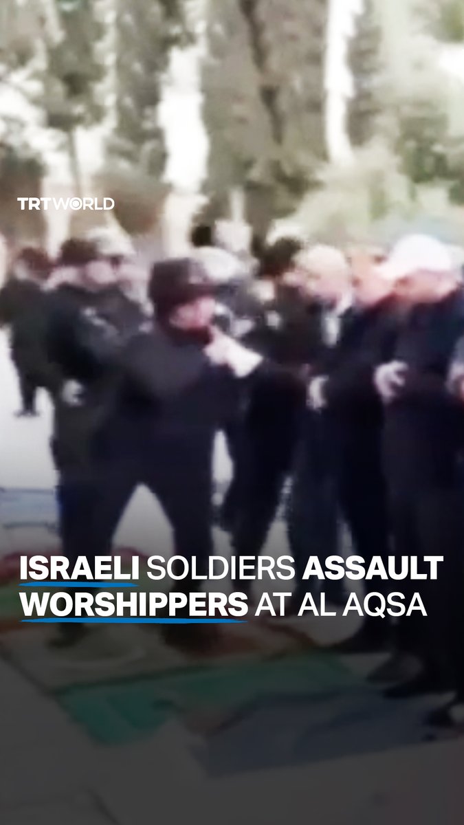 Israeli soldiers assault Palestinian worshippers inside the Al Aqsa Mosque compound in occupied East Jerusalem, forcing them to leave in the midst of their prayers