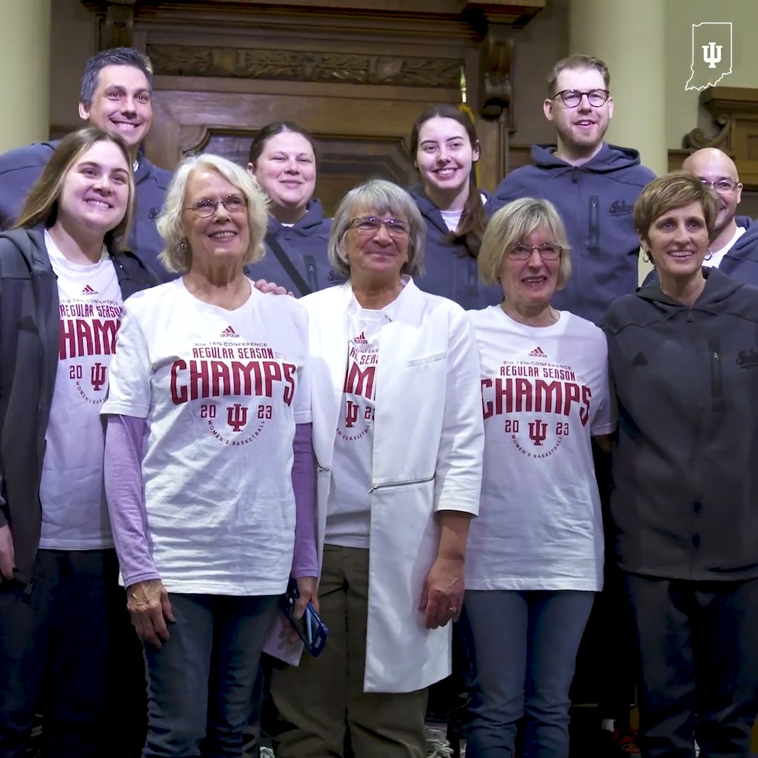April 5, 2023 - Indiana Women's Basketball Day in Monroe County. ⚪️🔴 Thank you, Monroe County Board of Commissioners!