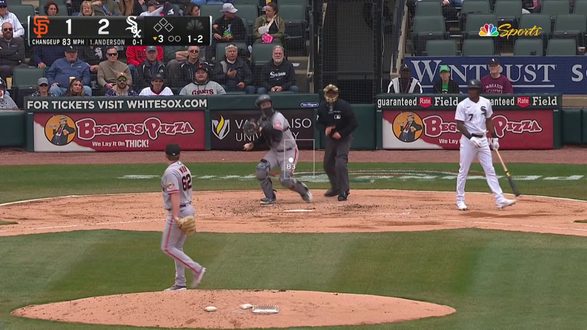 Tim Anderson got ejected. He was upset after this pitch and kept talking from the dugout. Weird one.