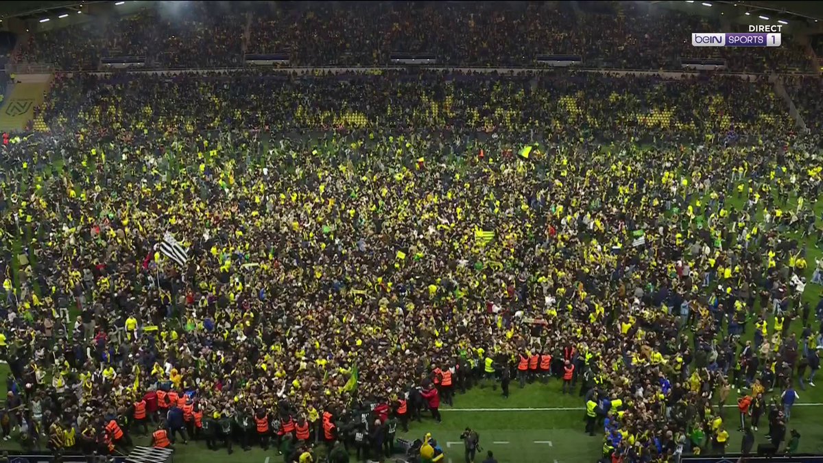 🏆#CoupeDeFrance #FCNOL 🥳 La Beaujoire en délire ! Nantes se qualifie pour la finale de la Coupe de France et ira défendre son titre au Stade de France !