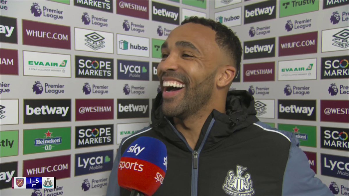 🗣️ "It was nice to do it in front of the West Ham fans" 👀 Callum Wilson reacts to scoring two goals against West Ham and explains his macarena celebration 😆