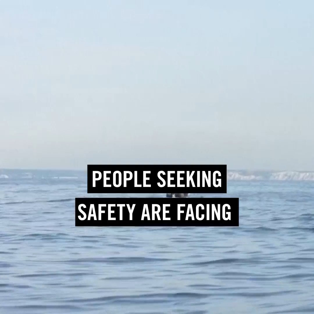 People seeking safety are facing... ➡️ discrimination ➡️ violence ➡️ cruel immigration laws ➡️ drowning ➡️ death