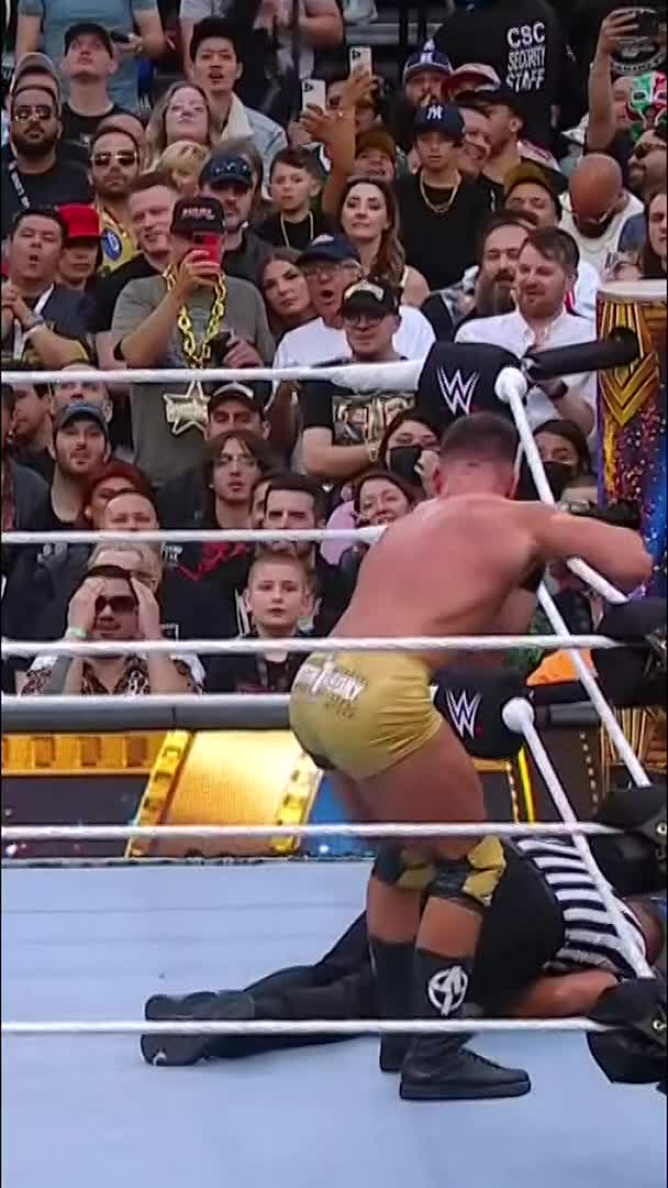 We were this close 🤏 to a new US Champ at #WrestleMania!
