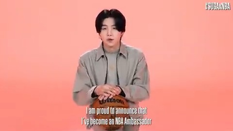 SUGA is an NBA Ambassador #SUGAxNBA 방탄소년단 #BTS @nba