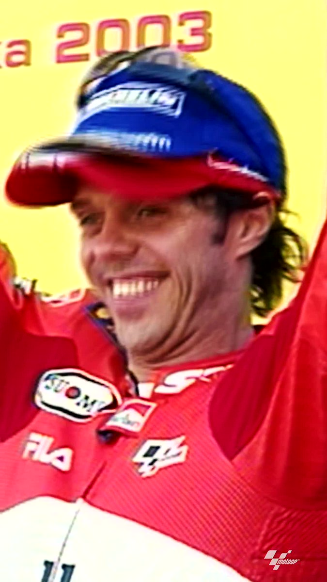 When and where it all began for Ducati Corse 🔴 Throwing it back to a very special debut podium finish with Loris Capirossi 65 20 years ago at the 2003 #JapaneseGP 🙌 #MotoGP