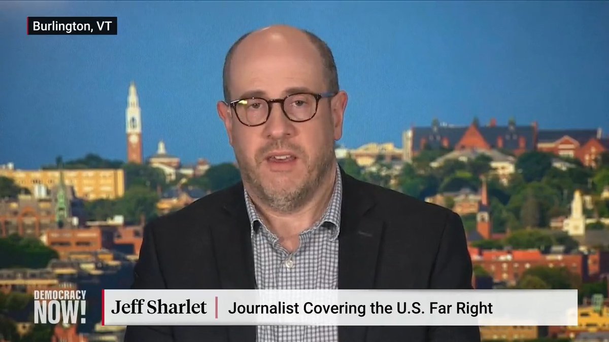 Journalist Jeff Sharlet responds to the criminal charges against Donald Trump and talks about his new book, "The Undertow: Scenes from a Slow Civil War," which documents the growth of fascism in the United States.