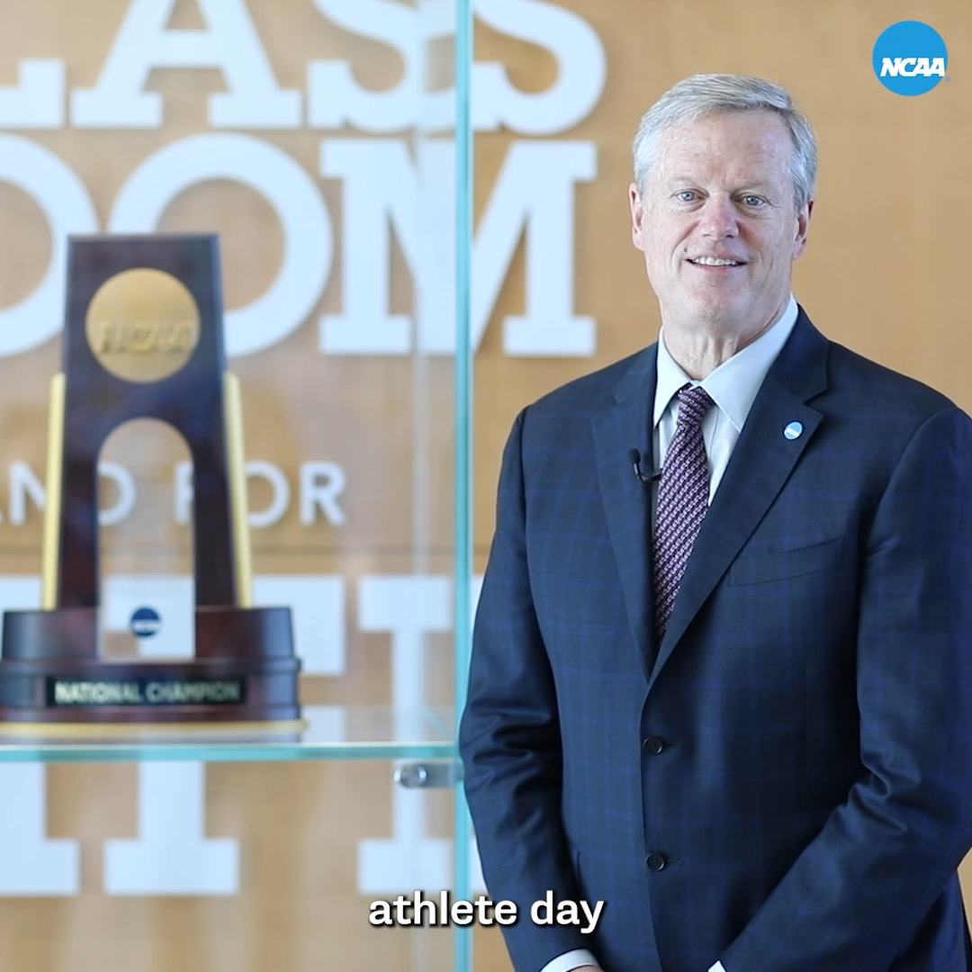 NCAA President Charlie Baker would like to wish all college athletes a Happy National Student-Athlete Day! #NatlSADay