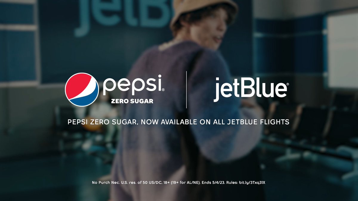 We're partnering up with Pepsi Zero Sugar to treat everybody like an influencer. Post w/ #ZeroIsNowBoarding #Sweepstakes and tag Pepsi and @jetblue for your chance to win 1 in 100 free prizes, including zero-fee flights and vacation packages. Safe flights y’all! ✈️
