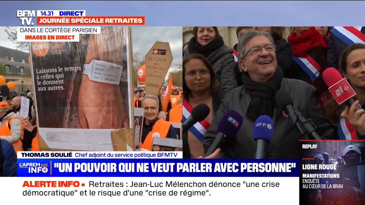 Nous sommes dans le plus long conflit social de l'histoire du pays depuis Mai 68. Cette crise peut prendre la tournure d'une crise de régime, notamment quand Macron agresse des responsables syndicaux depuis l'étranger.