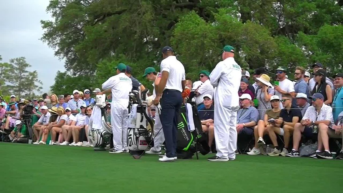 Right down the middle ๐ Tiger Woods is off at #theMasters