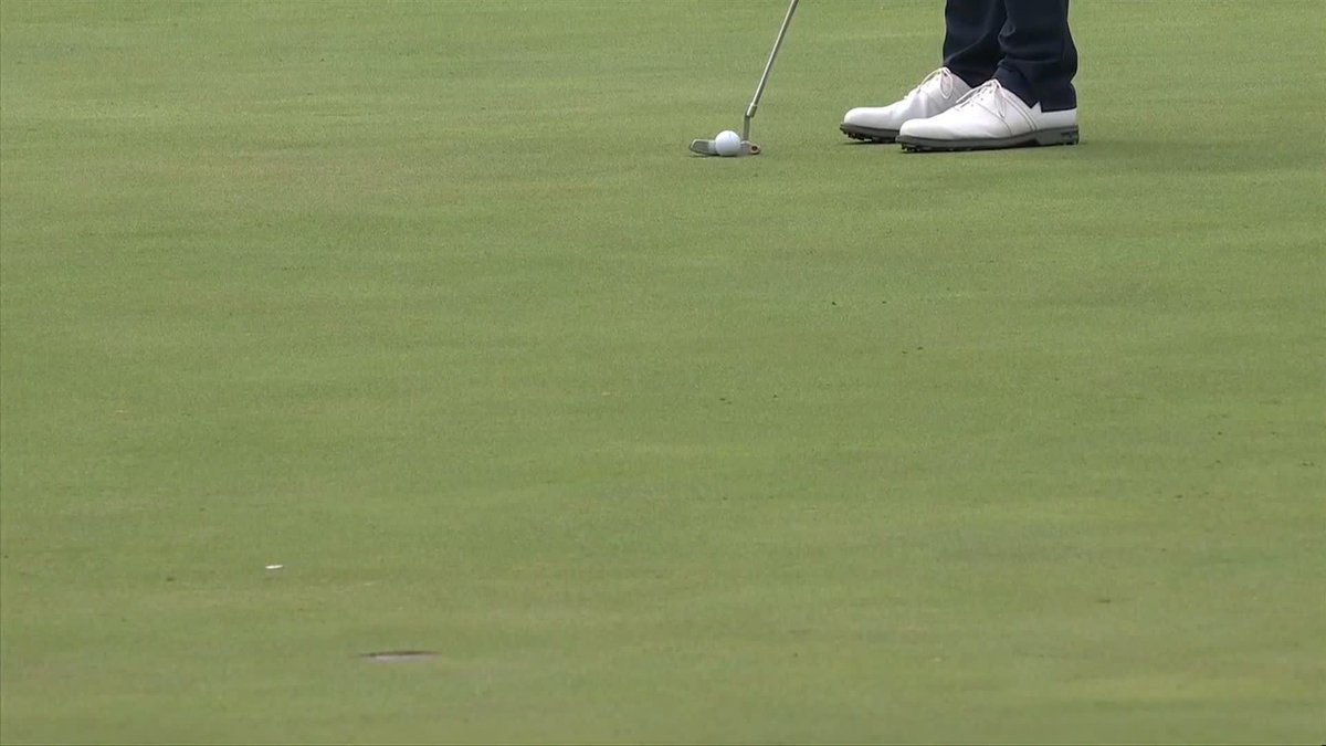 Perfect speed. Perfect read. A birdie on No. 15 for Tiger Woods. #themasters