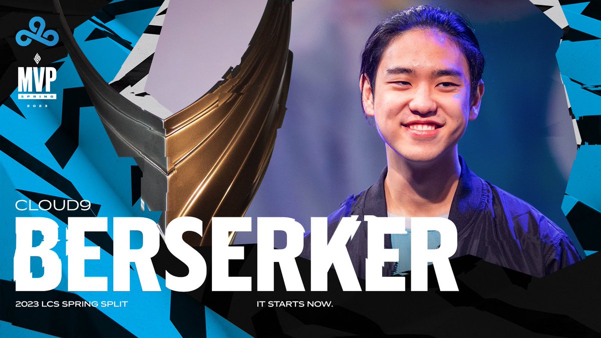 Congratulations to @C9Berserker on winning the 2023 #LCS Spring Split MVP Award! #C9WIN