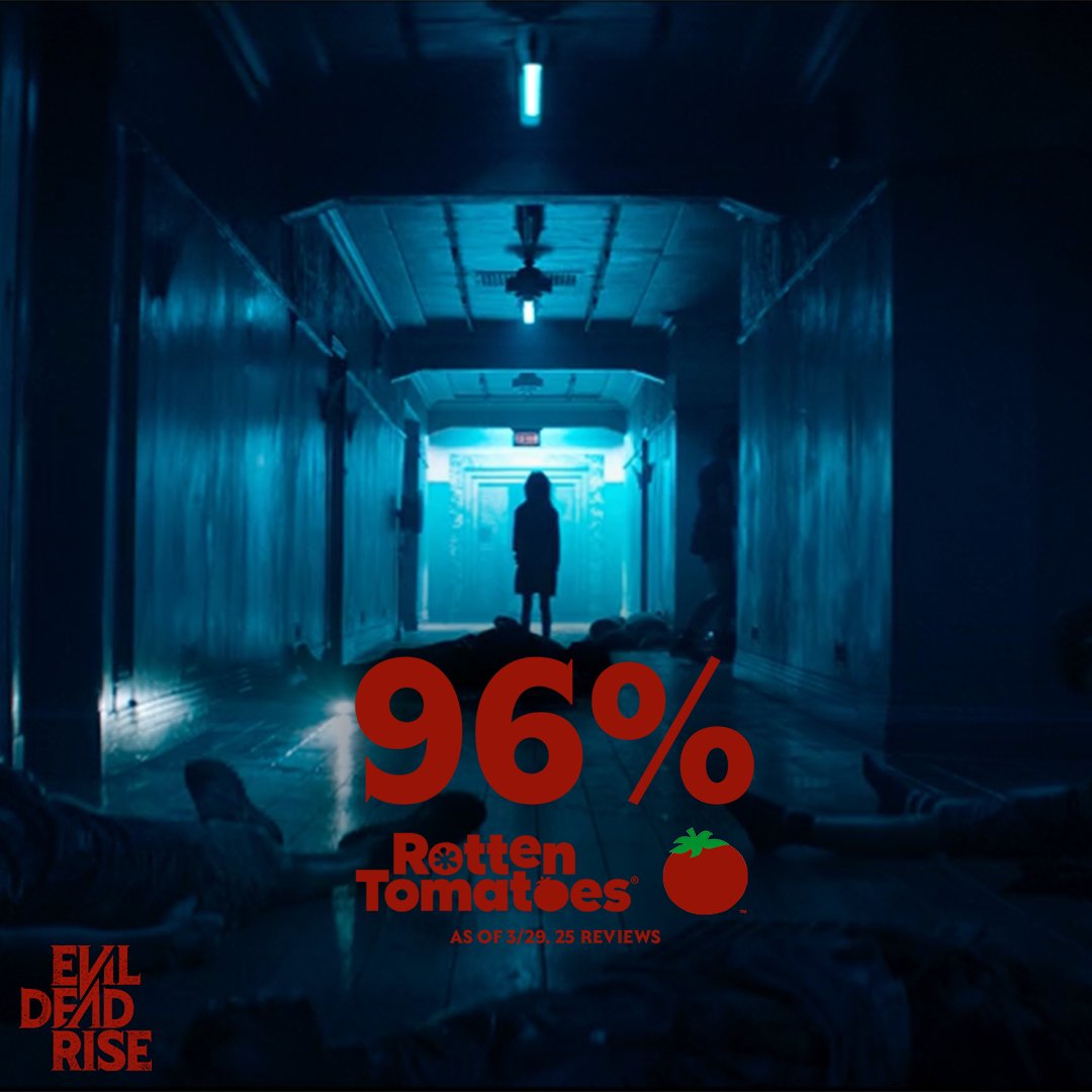 This mother is 96% rotten to the core… Get tickets now #EvilDeadRise