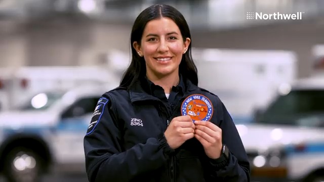 The 2023 Northwell Health First Responders Night Patch was designed by Timber Zino! Timber is an EMT at Northwell Health and an avid #Isles fan. While designing the patch, she wanted to make sure each and every first responder was recognized and would be proud when they saw it.