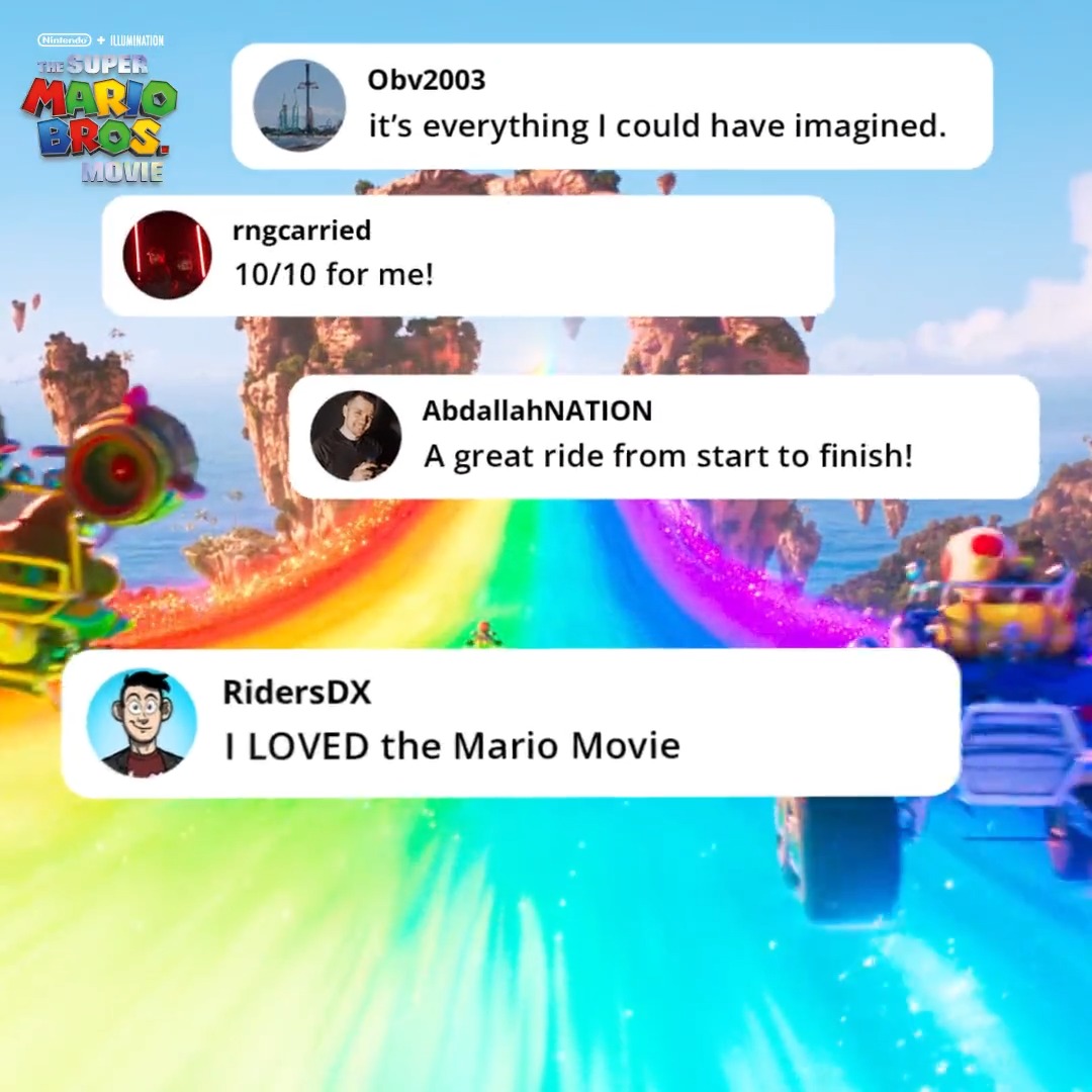 Strap in! It's #SuperMarioMovie time.