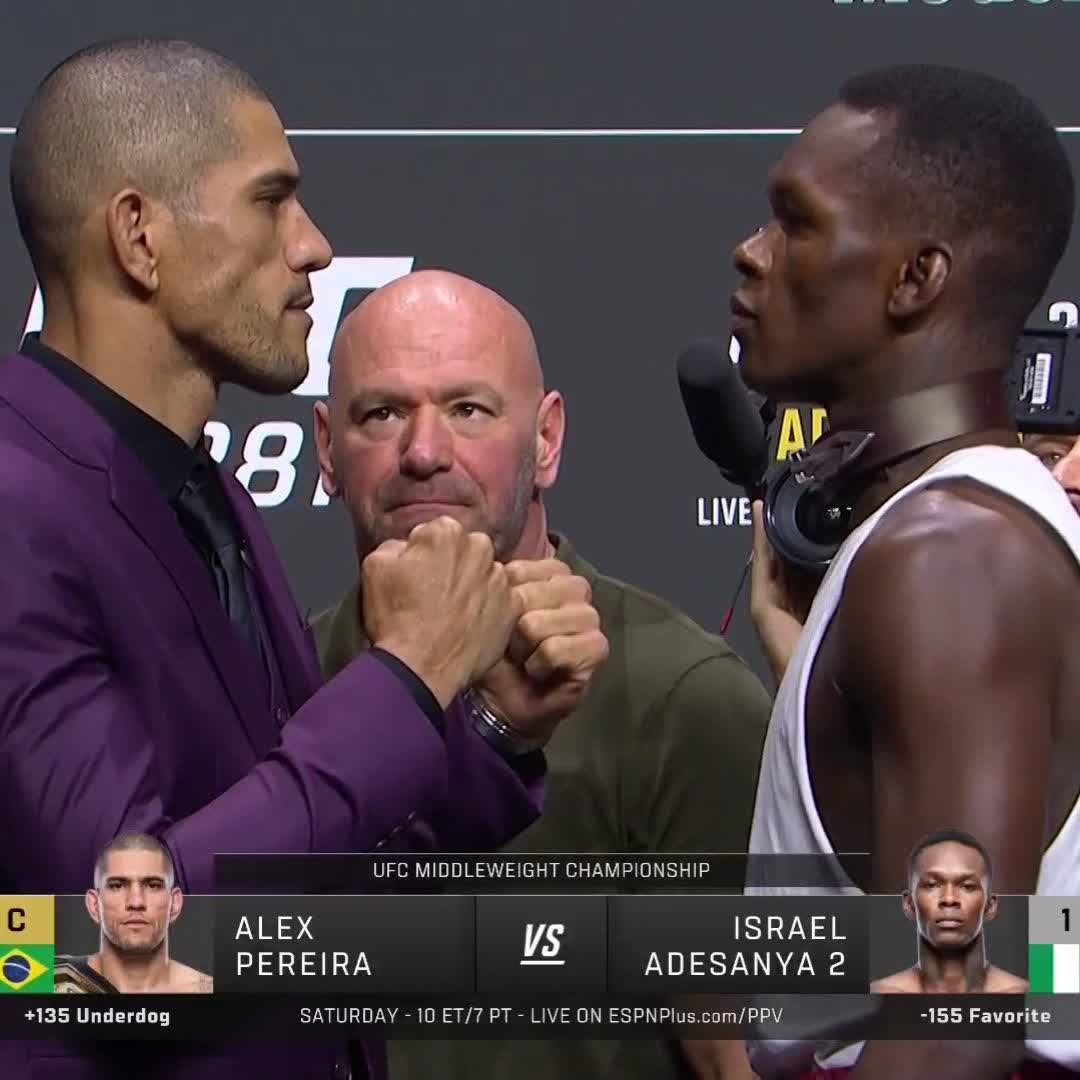 THEY MEET AGAIN 🔥🔥 Alex "Poatan" Pereira and @Stylebender run it back for the middleweight strap SATURDAY! [ #UFC287 | Live on ESPN+ PPV: ]