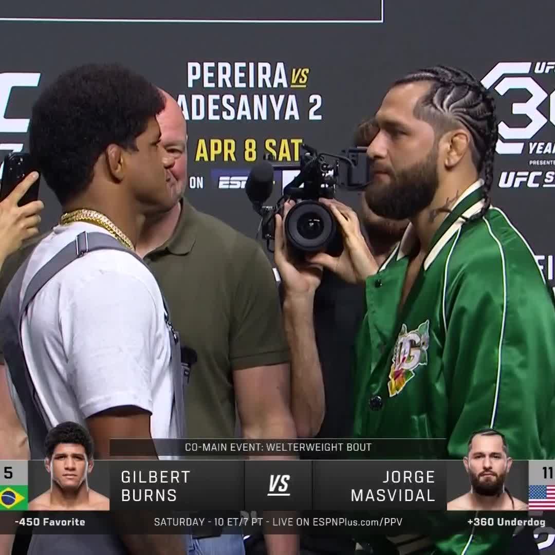 🚨🚨 BURNS VS. MASVIDAL LE FACE À FACE 🔥🔥 #UFC287