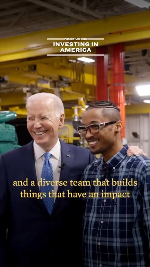 Brandon was born and raised in Minnesota – and now, he’s helping build our clean energy future in Minnesota. That’s what my Investing in America agenda is about: creating an America where you won't have to leave your hometown to find a good job you can raise a family on.