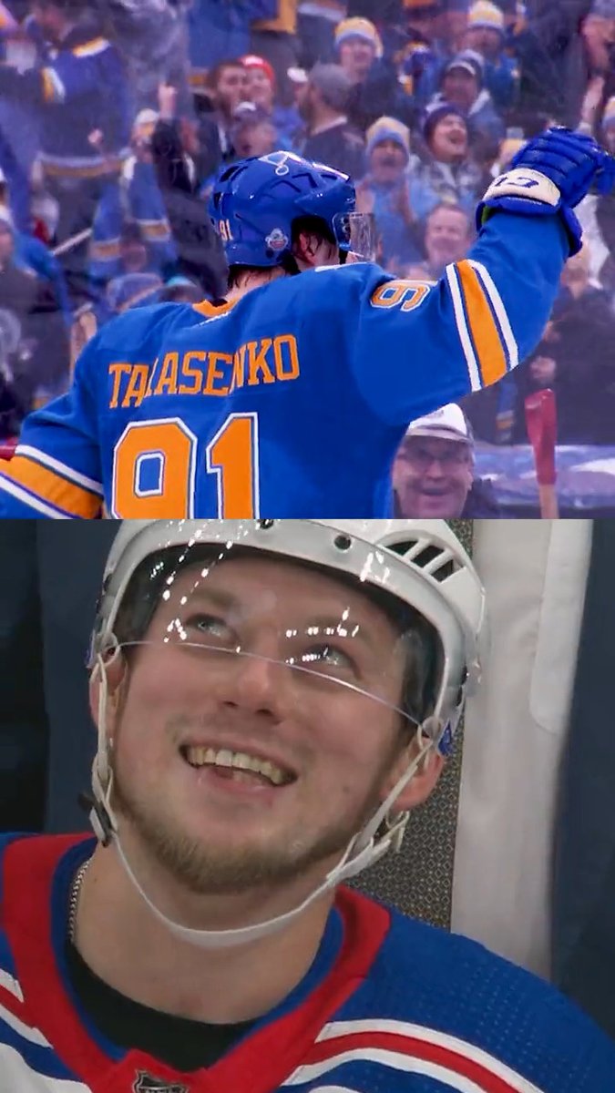 If you like watching these player tributes, you're going to love watching players watch these player tributes. #stlblues