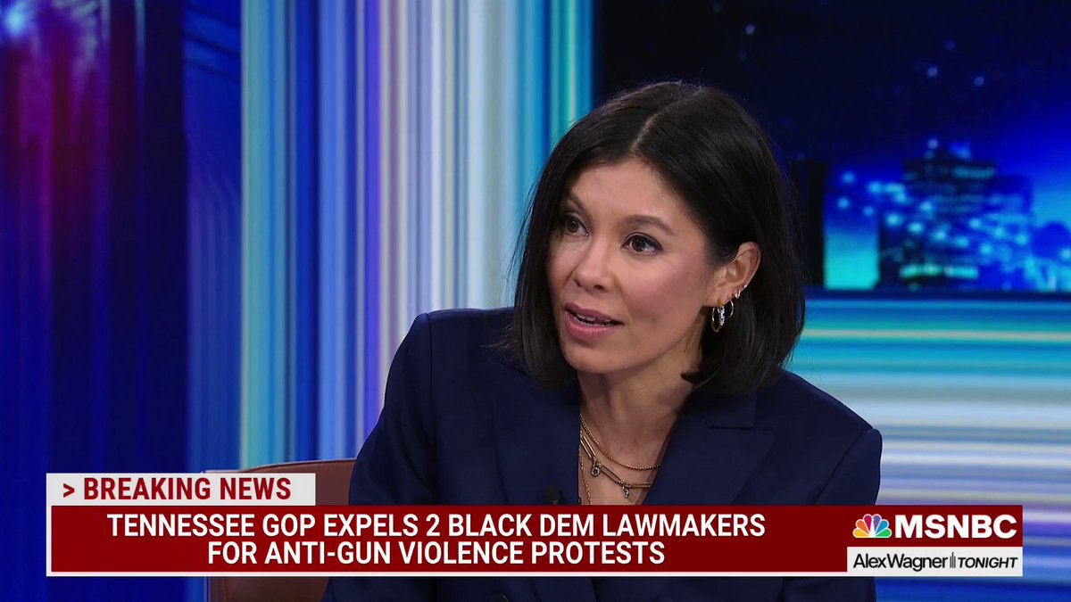 "The reason the megaphones are held aloft and the reason the volume is being turned up is because you're talking about caskets, and bodies and survival. it's not about Donald Trump staying in office." -Alex Wagner rejects GOP efforts to both-sides Jan. 6 and gun safety protests.