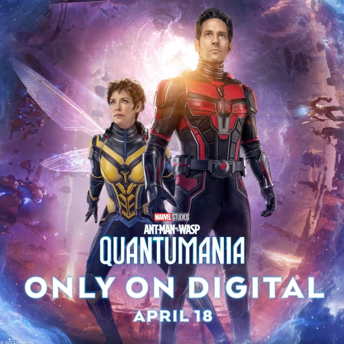 Let's go! Buy Marvel Studios' #AntManAndTheWaspQuantumania, ONLY on Digital April 18 with over 2 hours of bonus extras. Coming to Blu-ray May 16, pre-order it now: