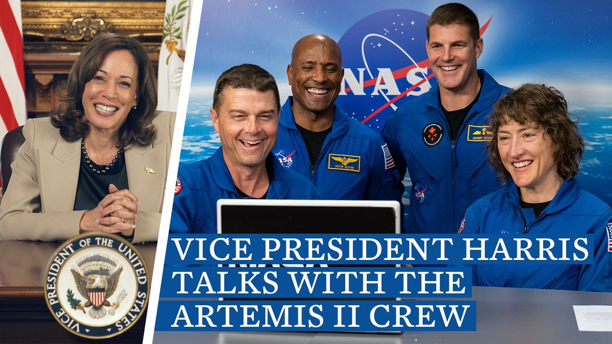 .Vice President JD Vance spoke to the #Artemis II astronauts about their upcoming mission around the Moon, and how it will pave the way for future long-term human exploration missions to the Moon, and eventually Mars.