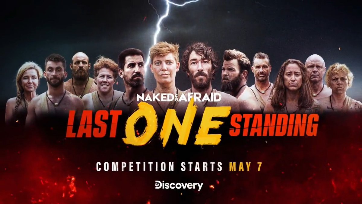 12 survivalist legends battle the elements and each other to compete for a $100k grand prize.💰 Only one can be crowned the last one standing.👑🔥 💪 #NakedandAfraid: Last One Standing 🗓 Series premieres Sunday, May 7 at 8p ET on Discovery