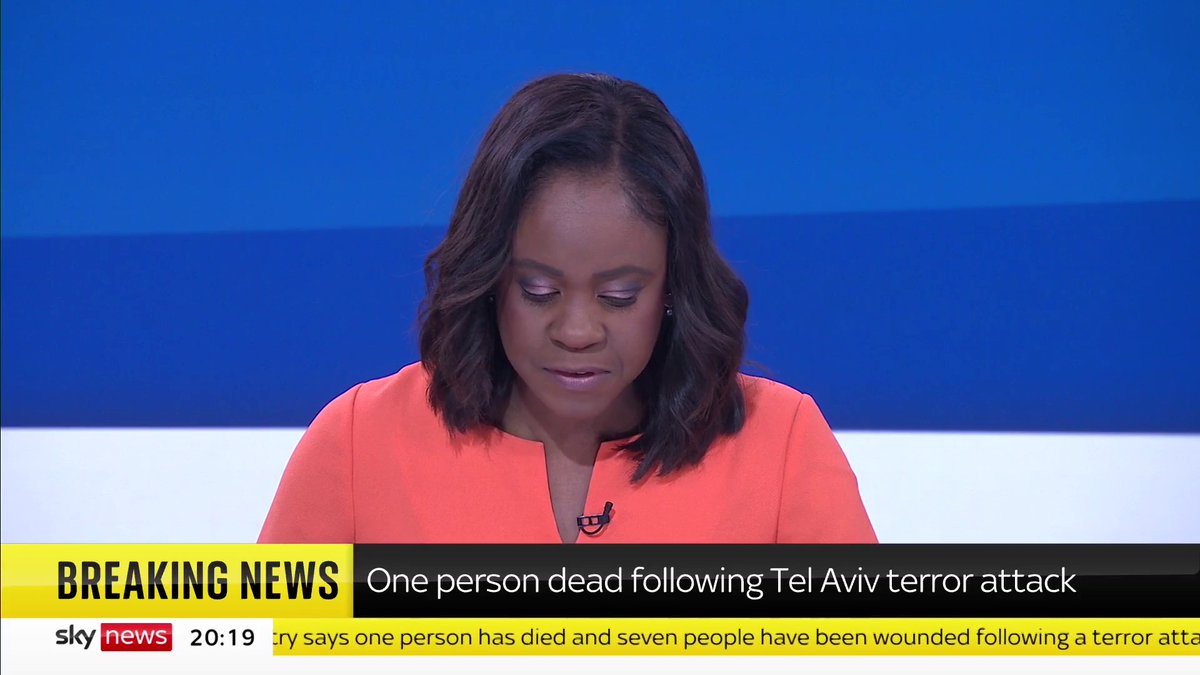 BREAKING: One person has died and six people have been wounded in a terror attack in Tel Aviv, Israel. 📺 Sky 501, Virgin 602, Freeview 233 and YouTube