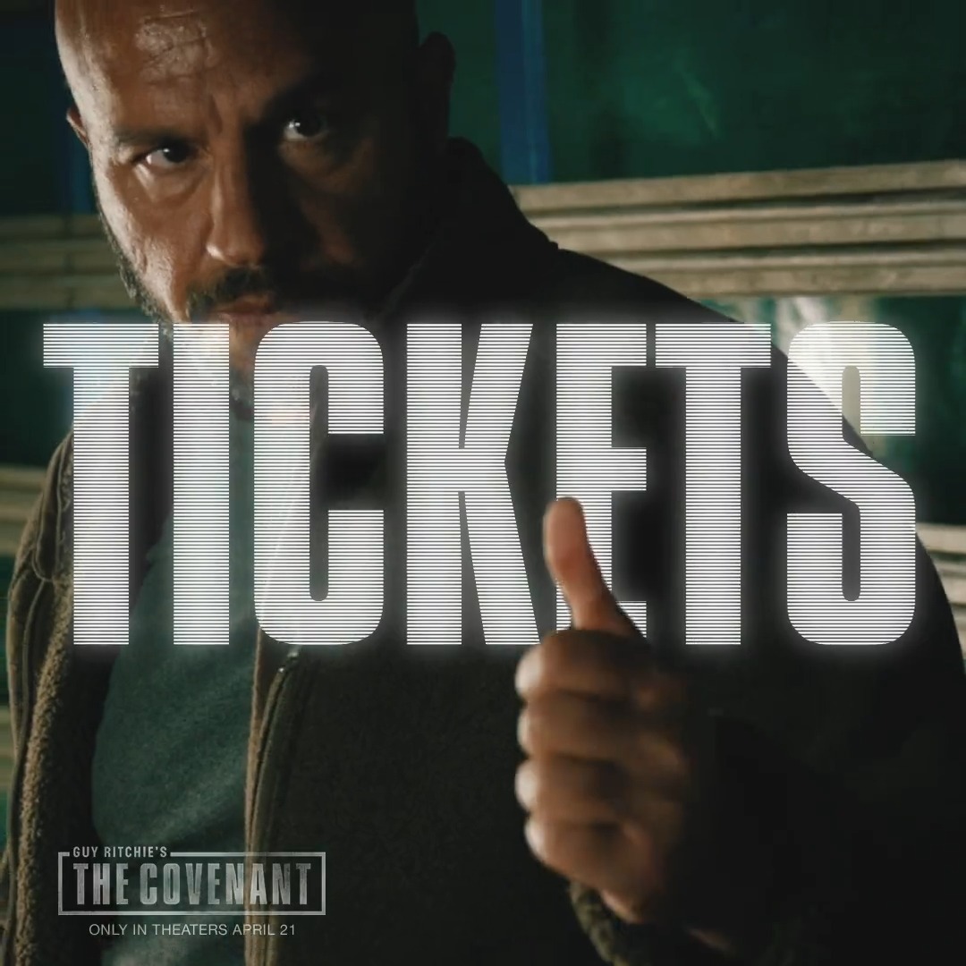 Get ready. Tickets for Guy Ritchie's #TheCovenant, starring Jake Gyllenhaal and Dar Salim, are now on sale. Get your tickets now:
