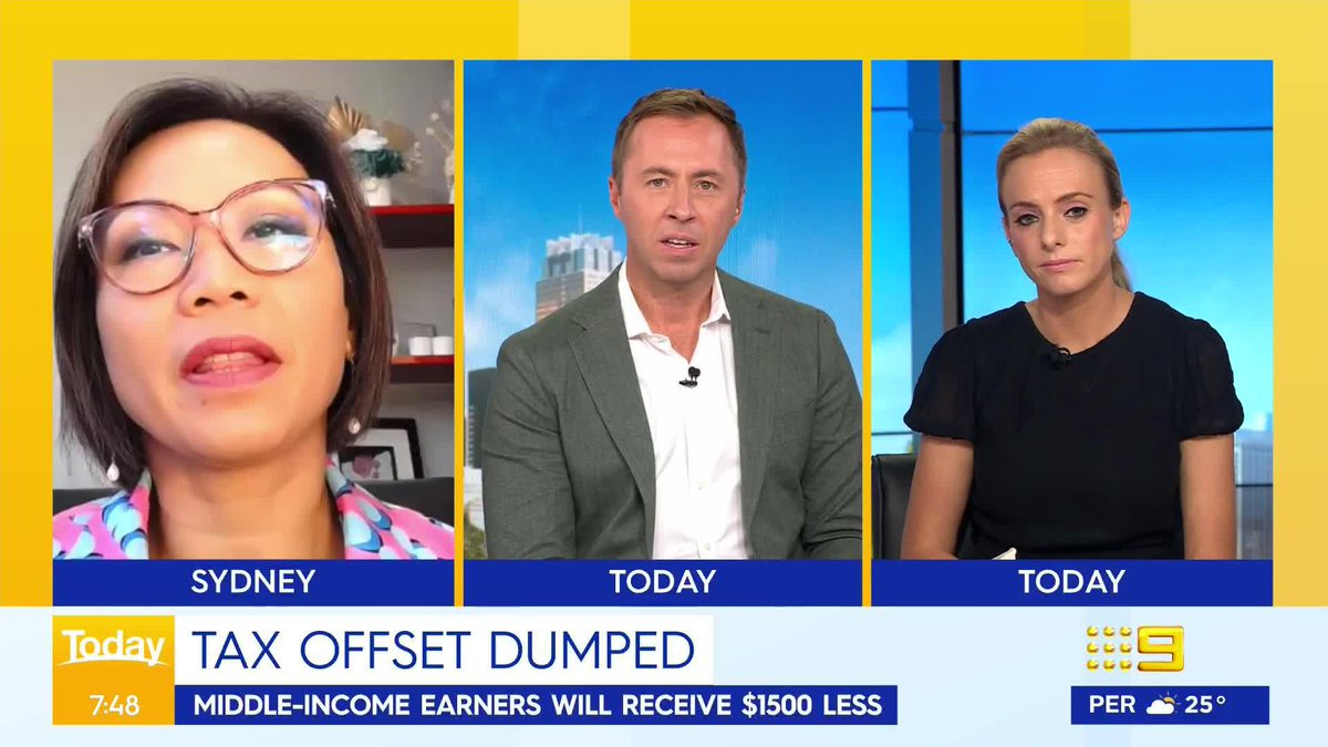Middle income earners will be hit with one of the largest tax increases in history. #9News