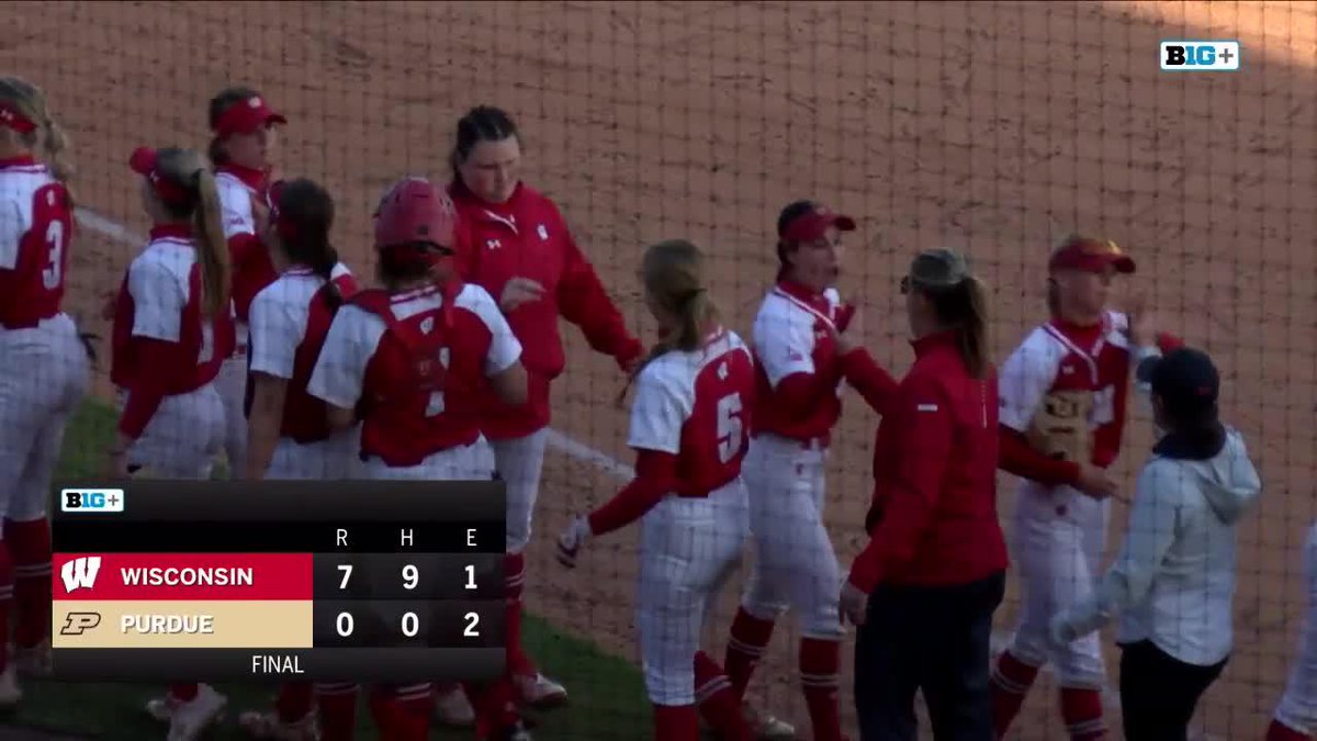 It's a no hitter for Wisconsin Softball's Maddie Schwartz! 🤩