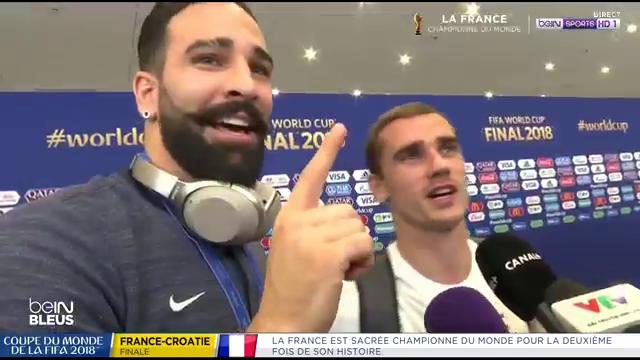 Cette interview mythique de Griezmann et Rami après leur victoire en finale du Mondial 2018 😂