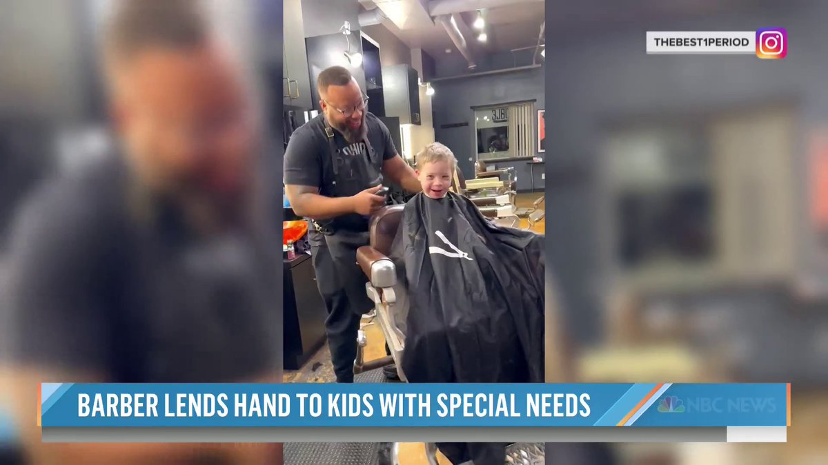 A viral video is shining a light on the special bond between a barber and his 7-year-old client.