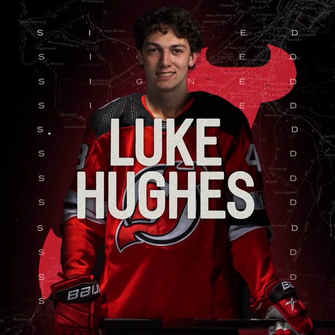 LLLLLUUUUUUUUKKKKKKKKKEEEEEE!!! We have officially signed the fourth-overall selection in the 2021 NHL Draft to a three-year, entry-level contract. 🤌 📰: #NJDevils | #MadeinJersey