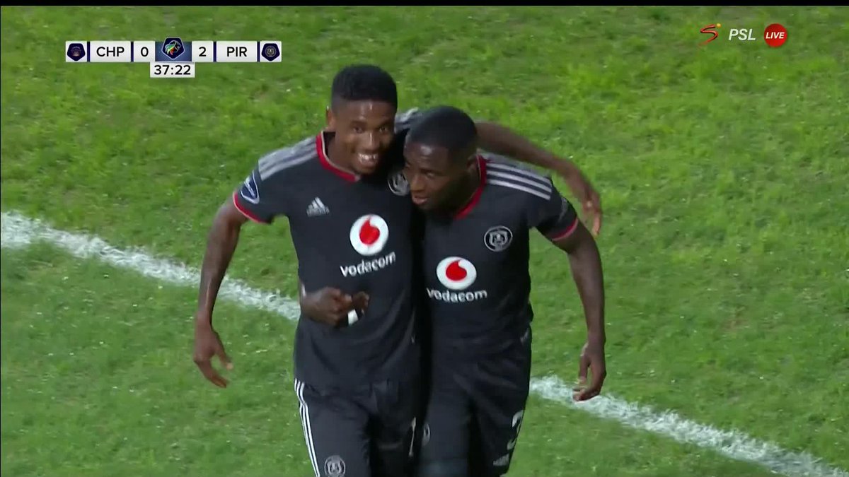 Calm. Cool and Collected 🥶🥶 Thembinkosi Lorch scores his first goal of the season to double Orlando Pirates' lead ☠ #DStvPrem | SamsungSA