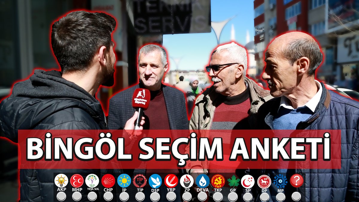 Sayaçlı Seçim Anketi: Bingöl'de Dengeler Değişiyor Mu? Devamı YouTube Kanalımızda: