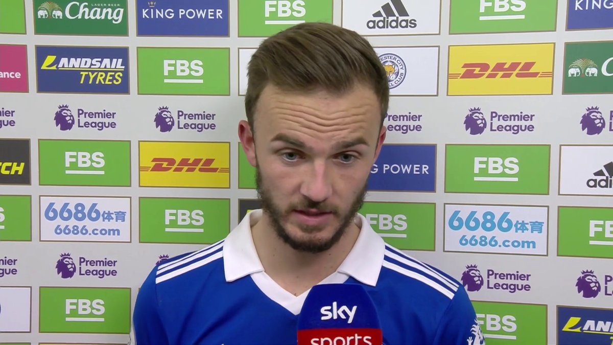 🗣 "Be sad today and tomorrow then get going again Monday." James Maddison on what's next for Leicester City