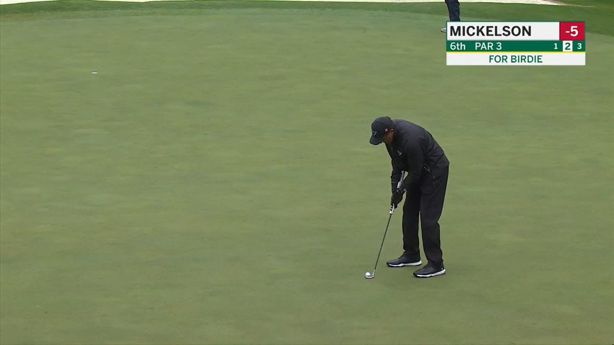 Phil Mickelson is on the move. #themasters