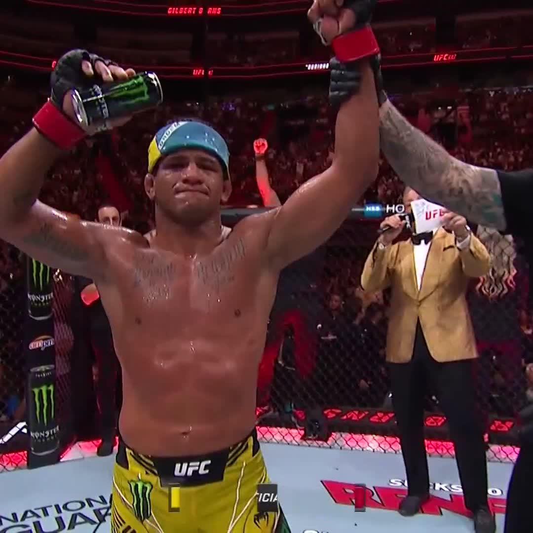 Gilbert gets the W!! GILBERT BURNS DURINHO takes the unanimous decision over Jorge Masvidal in our #UFC287 co-main