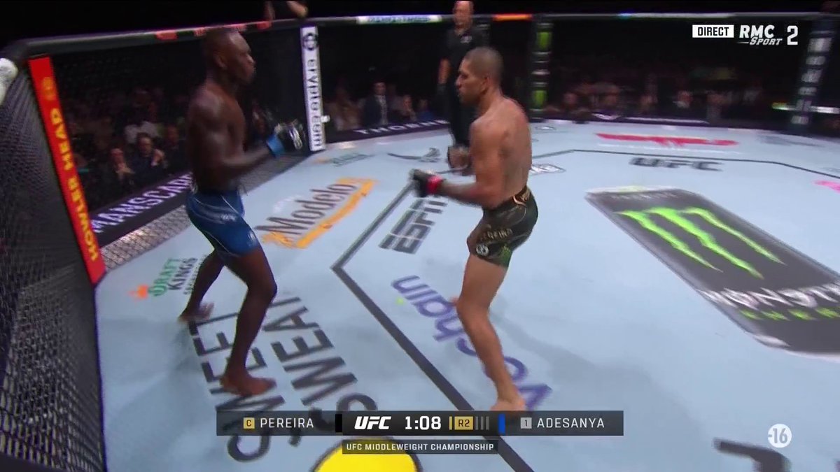 🔥 🇳🇬 OLALALALA ISRAEL ADESANYA ÉTEINT ALEX PEREIRA ET RÉCUPÈRE SON TITRE DE CHAMPION !!! 💪 Adesanya ne s'est pas fait attendre et sèche son rival de toujours dès le deuxième round pour conjurer le mauvais sort ! #RMCMMA #UFC287