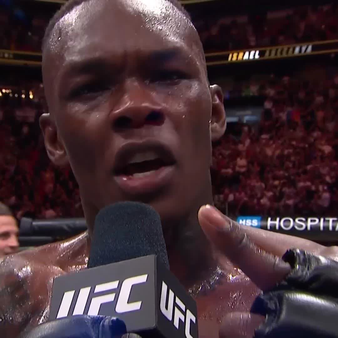 Israel Adesanya has been waiting over 7 years to cut this promo #UFC287