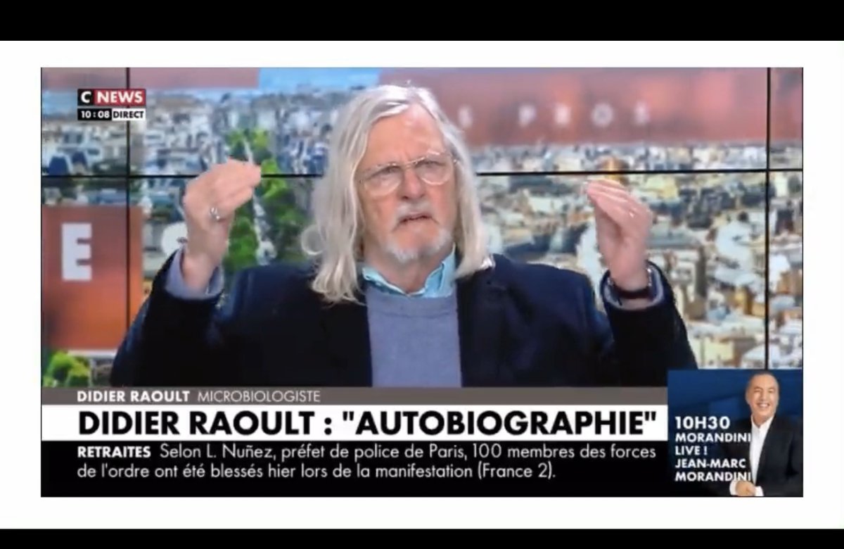 Une bombe de révélations du Pr. Didier Raoult sur CNEWS : "L’#ARN messager peut se transférer dans l’ADN des personnes vaccinées par le biais du vaccin contre la #COVID19 via la séquence d’intégration dans le cerveau". À voir absolument !