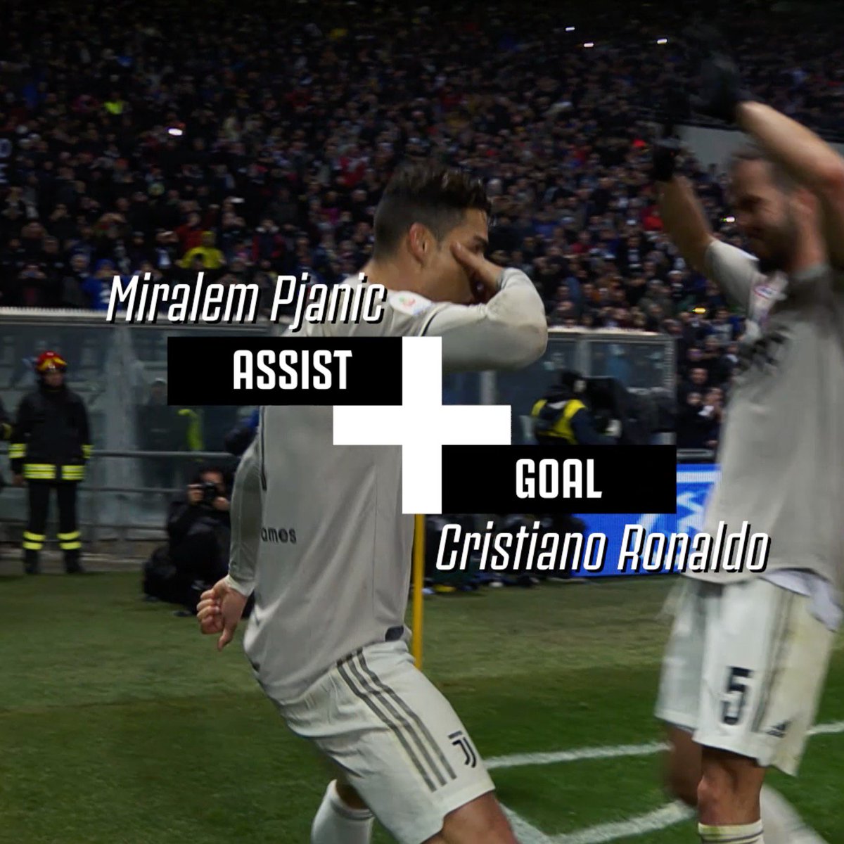 Miralem Pjanic + Cristiano = Artwork. 🔥🤯