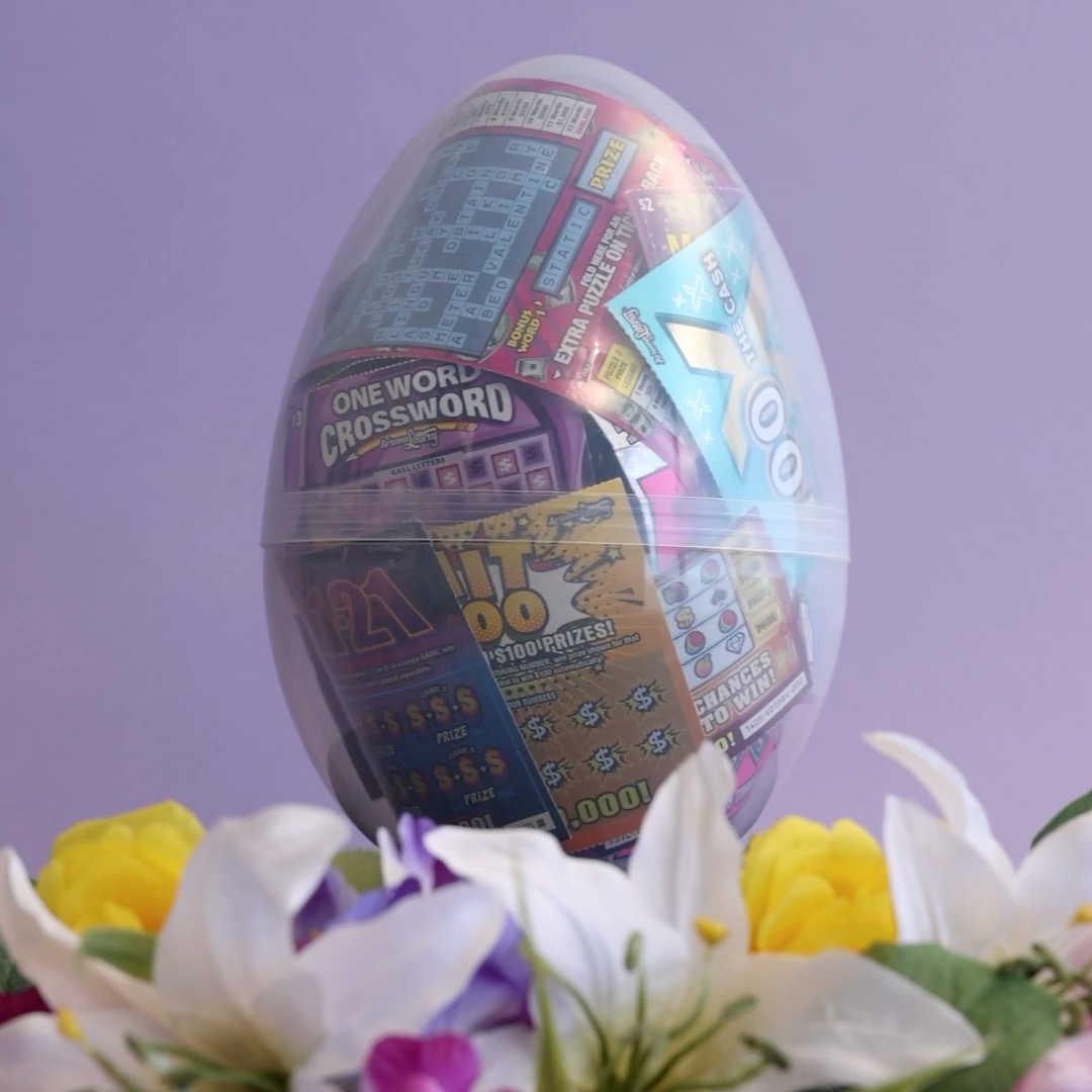 Happy Easter! Can you guess how many Scratchers® we stuffed this giant Easter egg with? Reply to this tweet with your guess for your chance to win a prize!