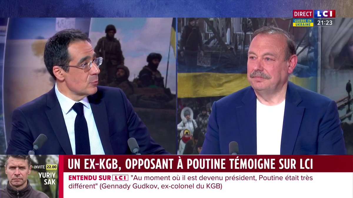"Les réserves de Poutine sont pratiquement illimitées, je pense qu'il s'agit de dizaines de milliards de dollars minimum et ceci est suffisant pour acheter des politiques, des écrivains,... et influencer par ce biais la politique de l'Occident " : Gennady Gudkov à Darius Rochebin