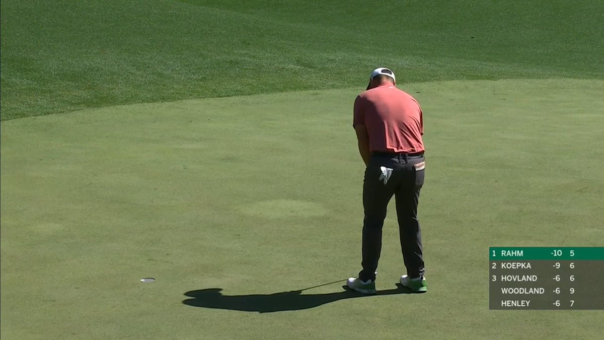 Jon Rahm leads the 2023 Masters Tournament. #themasters